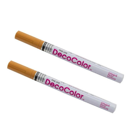 UPC: 0842497157917 | Marvy Uchida Fine Line Opaque Paint Markers 2/Pack Rosewood Brown