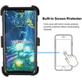 thumbnail image 3 of Mignova LG V50 /LG V50 ThinQ case,Heavy-Duty Shockproof Full Body Protection Rugged Hybrid Case with Rotating Belt Clip and Bracket 2019 Release(Black), 3 of 7
