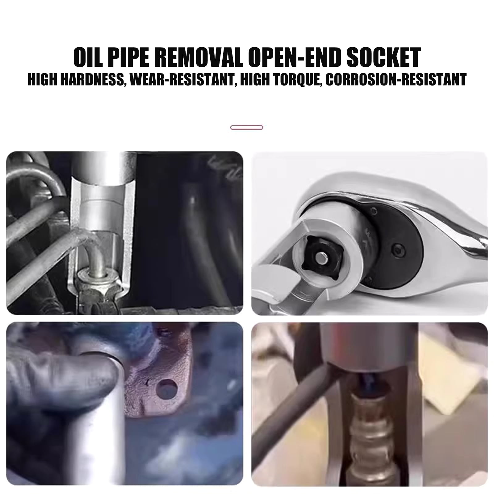 9Pcs Oxygen Sensors Socket Set Removal Tool Set 10-22mm for Automotive Oxygen Sensors and Oil Systems Maintenance Efficient Disassembly