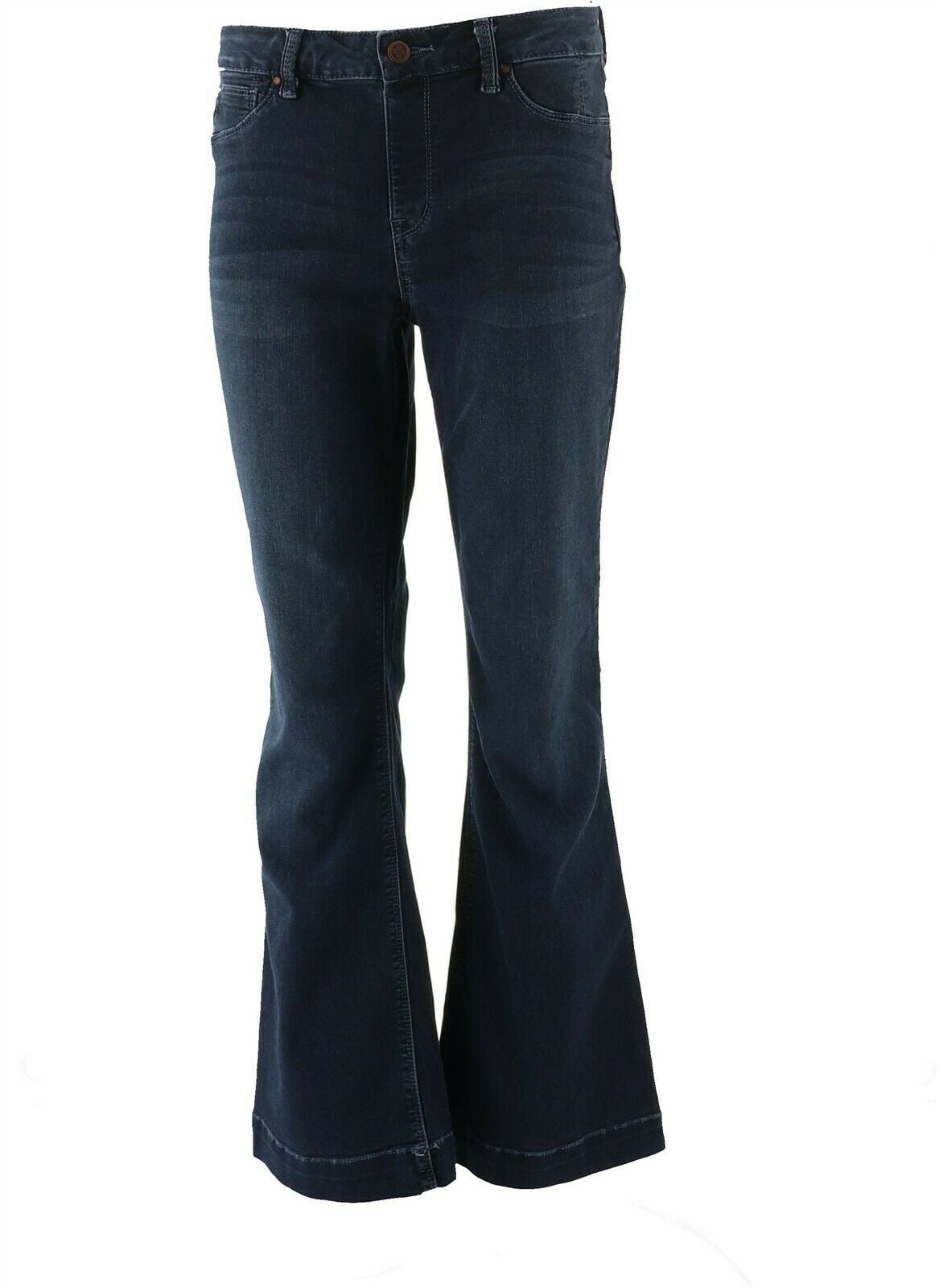Laurie Felt Silky Denim Flare Pull-On 