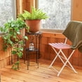 thumbnail image 6 of Sunnydaze Carlotta 14.75" x 14.75" x 11.25" Round Brown Metal Outdoor Planter 2-Count, 6 of 9