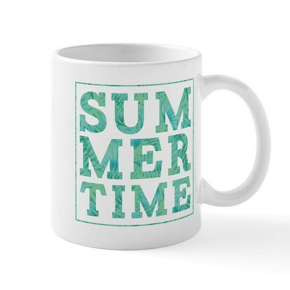 CafePress - Summertime Print - 11 oz Ceramic Mug - Novelty Coffee Tea Cup