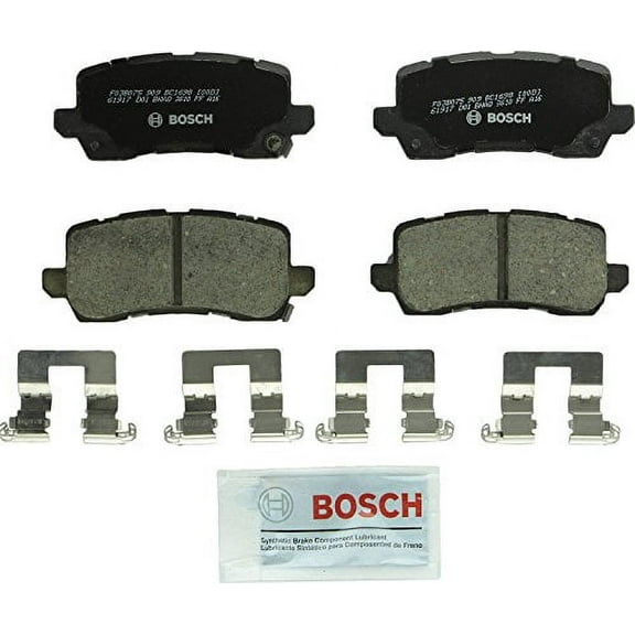 Bosch BC1698 QuietCast Premium Ceramic Disc Brake Pad Set For Acura: 2014-2017 RLX, 2015-2017 TLX; Rear