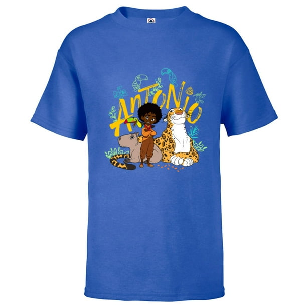Disney Encanto Antonio with Animal Friends - Short Sleeve T-Shirt for Kids - Customized-Royal 