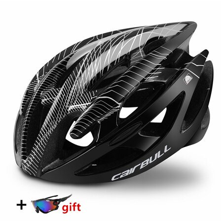 Casco de seguridad ultraligero para ciclismo de montaña y carretera, 21 orificios, transpirable, L/M Fivean Cascos de ciclismo