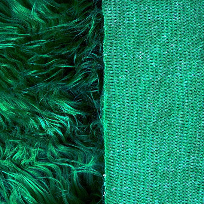 FabricLA Shaggy Faux Fur Fabric by The Yard - 108 x 60 Inches