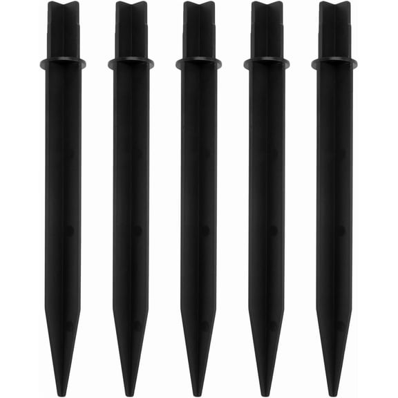 RVKXHD 5Pcs Reinforced Ground Spikes, Replacement Stakes for Solar Lights, Plastic Stakes for Pathway Garden Yard Lights Outdoor Lawn 0.78" x 8"