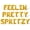 Gold, variant on Letter Balloons - FEELIN PRETTY SPRITZY 16" Inch Alphabet Letters Foil Mylar Balloon Bachelorette Party Banner (Red)