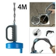 thumbnail image 4 of Juego de émbolos de inodoro Zulema limpiador de desagües de serpiente 4m, 4 of 8