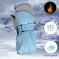 thumbnail image 4 of Karoyedx Gloves for Girls Kids Snow Ski Mittens Winter Gloves Warm Waterproof Mittens Gloves for Girls and Boys Sky Blue Size,5-9 Years, 4 of 4