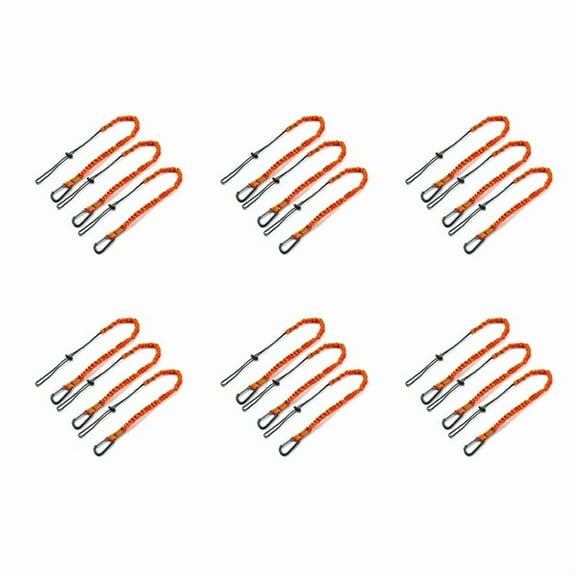 Tool Lanyard,18Pcs Lanyard with Carabiner,Shock Absorbing Lanyard Adjustable Lanyard for Work Tools