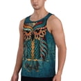 thumbnail image 2 of Pofeuu Owl In Blue Print Men's Workout Tank Tops Sleeveless Muscle Gym Shirt Quick Dry-X-Large, 2 of 7