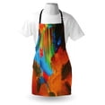 thumbnail image 4 of Colorful Apron, Watercolor Style Brush Strokes Composition Abstract Arrangement Modern Art Design, Unisex Kitchen Bib with Adjustable Neck for Cooking Gardening, Adult Size, Multicolor, by Ambesonne, 4 of 4
