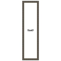 11x47 Frame Black Bamboo Solid Wood Picture Frame Width 1.5 Inches | Interior Frame Depth 0.5