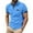 Blue, variant on WREESH Men's Top-Rated T-Shirt Solid Color Short Sleeve Top with a Foldable Turndown Collar a Casual Style Essential Black