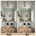 thumbnail image 3 of S4Sassy Modern Artistic Floral Wallpaper Yellow Walls Covering, 25" x 120" Self-Adhesive Vinyl Wall Paper, Decorative Wallwrap, Easy DIY Wall Covering For Bedroom, Cabinets, Living Spaces, 3 of 9