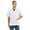 White, variant on TOPTIE Men's Zip Front Smock Short-Sleeve Zippered Work Shirt Utility Jacket-Navy-S