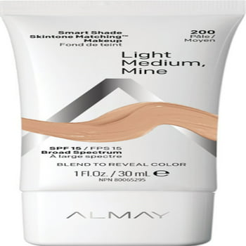 Almay Smart Shade Skintone Matching Makeup, 200 Light Medium Mine