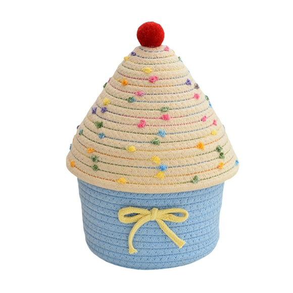 Transemion Cotton Basket Yarn Weaving Multifunctional Decorative With For Blanket Bedroom Weaving Living Creative type+4