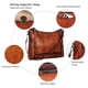 thumbnail image 5 of Minibandolera Iwee de piel retro con monedero, color marrón, 5 of 7