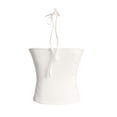 thumbnail image 5 of WEIWEN Halter Tank Tops for Women Tie Back Backless Cami Vest Summer Scoop Neck Sleeveless Workout Going Out Tops White, S, 5 of 6