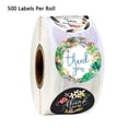 thumbnail image 6 of ROCKROK Pieces Round Thank You Stickers Roll Self Adhesive Floral Label Reward Sticker Small Business Packaging Box Sticker, 6 of 7