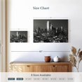 thumbnail image 4 of Elephant Stock Monochrome Dallas Texas Wall Art - Horizontal Canvas Wall Art - Living Room Wall Decor - City Canvas - Gray And Black Decor - 12" x 8", 4 of 8