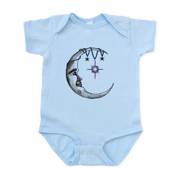 CafePress - Man In The Moon Body Suit - Baby Light Bodysuit, Size Newborn - 24 Months
