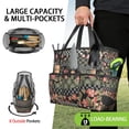 thumbnail image 2 of Garden Tool Bag,Pioneer Flower Floral Print Pattern Garden Tool Organizer,Garden Gifts,Waterproof Multi-Pocket Garden Tool Storage 11.8x5.5x11.4 Inch(Tools NOT Included), 2 of 6