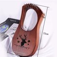 thumbnail image 3 of Zshan String harp, 7-string mahogany with tuning keys and purse, raw wood color, 3 of 5