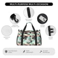 thumbnail image 4 of Easygdp Tropical Summer Palm Bolsa de Gimnasio, Bolsa de Viaje Duffel, Bolsa de Fin de Semana con Compartimentos, Bolsa de Mano para Noche, 4 of 7