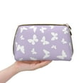 thumbnail image 7 of LNWH Large Capacity Makeup Bag, Purple Small Butterfly Pattern PVC Leather Cosmetic Bags, Perfect for Makeup Lovers, Travelers, and Professionals, 7 of 7