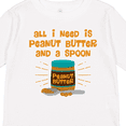 thumbnail image 4 of Inktastic Peanut Butter Spoon Boys or Girls Long Sleeve Toddler T-Shirt, 4 of 5