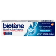 Biotene Fluoride Toothpaste for Dry Mouth Symptoms and Bad Breath, Fresh Mint - 0.7 Oz