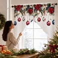 thumbnail image 6 of Szubyfq 2Pcs Christmas Window Curtains 55 x 35 Inch, Farmhouse Reusable Soft Winter Short Window Valance, Washable Curtains Swag for Living Room Bedroom Holiday Party Scene Layout Supplies, 6 of 6
