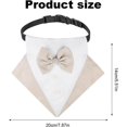 thumbnail image 2 of Bandana formal de esmoquin para perros, 1 pieza, Collar de algodón para perros, Collar de boda con pajarita y Collar para perros y gatos, 2 of 5