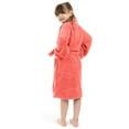 thumbnail image 2 of BC BARE COTTON Bare Cotton Kids Microfiber Fleece Shawl Robe - Girls - Coral - Medium, 2 of 5