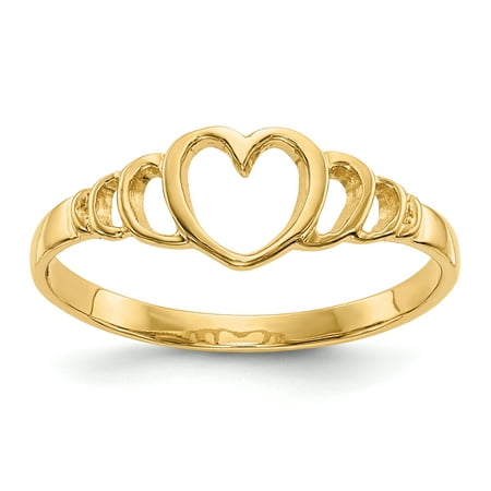 14K Yellow Gold Children's Heart Ring | Walmart Canada