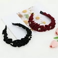thumbnail image 5 of Unique Bargains 1 Pc Hairband Butterfly Rhinestone Hair Accessories for Women Wine Red, 5 of 5