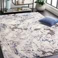 thumbnail image 2 of SAFAVIEH Petra Madisyn Abstract Area Rug, Ivory/Blue, 6'7" x 6'7" Square, 2 of 8