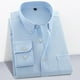 thumbnail image 1 of Blusa y camisa de manga larga con cuello vuelto para hombre, camisa informal de negocios a la moda con botones de color liso y cómoda, top de algodón para hombre, 1 of 5