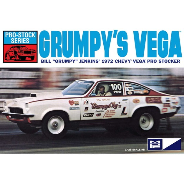 MPC Skill 2 Model Kit 1972 Chevrolet Vega Pro Stock Bill "Grumpy" Jenkins' "Legends of the Quarter Mile" 1/25 Scale Model