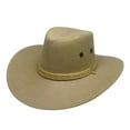 thumbnail image 1 of Trilby Cap Cowboy Style Adjustable Wide Brim Jazz Cap Costume Accessory for Horse Riding, 1 of 10