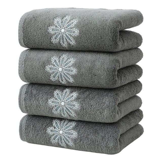 Yhmxh Decoración del baño Toalla de baño absorbente, 4 unidades, para comercio exterior de Europa y Estados Unidos, venta al por mayor. Organizadores y almacenamiento de baño Accesorios de baño