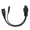 thumbnail image 2 of IEC320 Cordon d'Alimentation Y Splitter, Coque en PVC C6 Mâle à C7 C13 Femelle pour Imprimante d'Ordinateur, 2 of 8