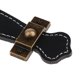 thumbnail image 4 of de armario 96mm / 128mm / Agujero único - 96mm negro Sunnimix Manija del tirón del gabinete de la PU del vintage, 4 of 8