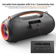 thumbnail image 6 of Portable Bluetooth Speaker 200W Peak,IP65 Waterproof Outdoor Wireless Speaker with 24H Playtime,Deep Bass,TWS and USB/AUX/TF Input for Party, 6 of 10