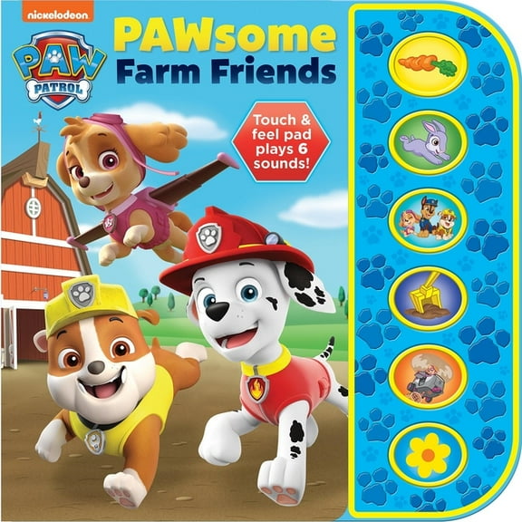 Nickelodeon Paw Patrol: Pawsome Farm Friends Sound Book, (Paperback)