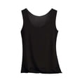 thumbnail image 2 of VV AVEORS Womens Wide Strap Tank Tops Spring Summer Crew Neck Cami Sleeveless Loose Fit Shirts Black XL, 2 of 7