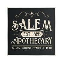 Salem Apothecary Vintage Witch Sign Holiday Graphic Art Unframed Art Print Wall Art